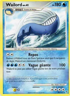 Wailord, Vainqueurs Suprêmes Nº 47 Holo