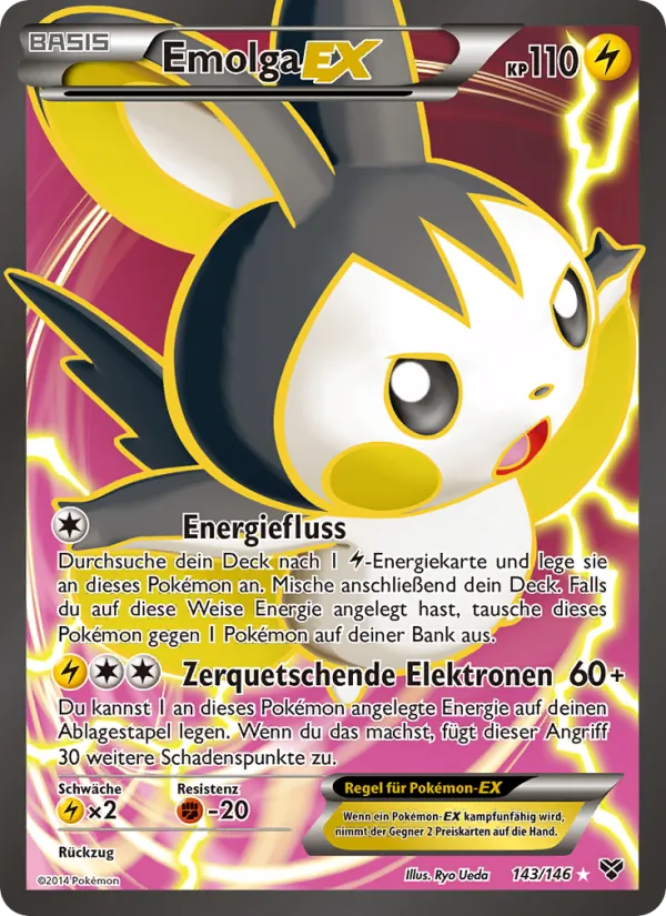 Emolga EX, XY No. 143