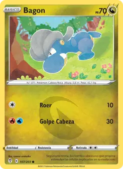 Bagon, Cielos Evolutivos Nº 107 Normal