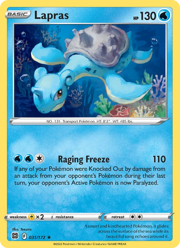 Lapras, Brilliant Stars Nº 031