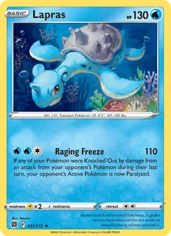 Lapras, Brilliant Stars Nº 031 Normal