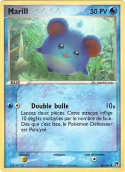 Marill, EX Tempête de sable Nº 68 Normal