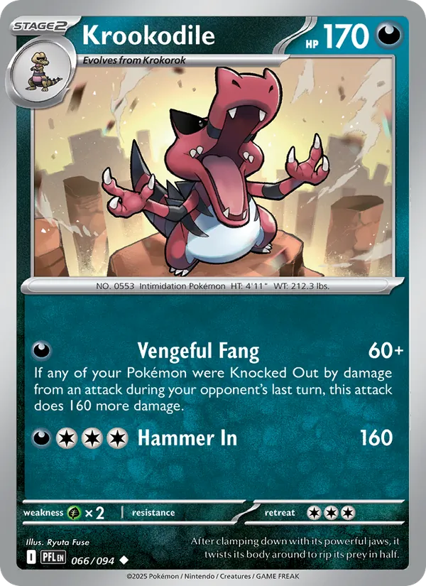 Krookodile, Phantasmal Flames No. 066