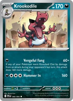 Krookodile, Phantasmal Flames No. 066 Normal