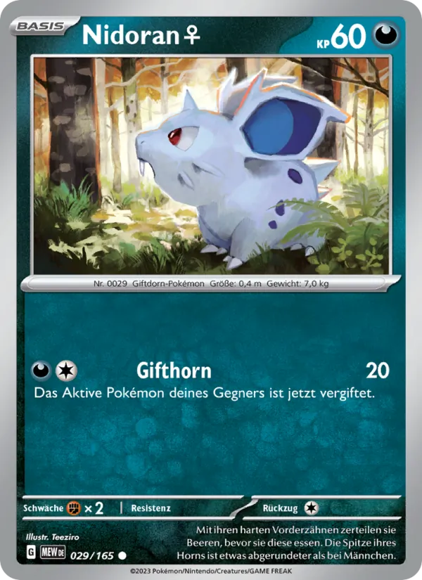 Nidoran♀, 151 Nº 029