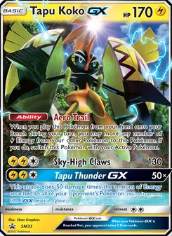Tapu Koko GX, SM Black Star Promos No. SM33 Normal