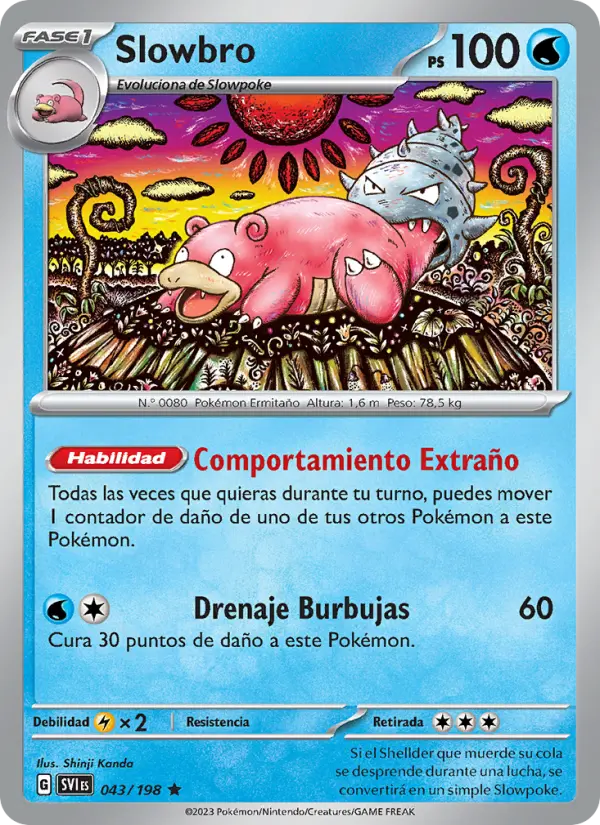 Slowbro, Escarlata y Púrpura No. 043