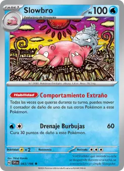 Slowbro, Escarlata y Púrpura No. 043 Holo