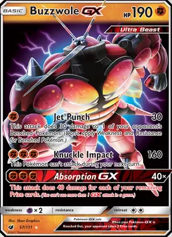 Buzzwole GX, Crimson Invasion Nº 57 Normal
