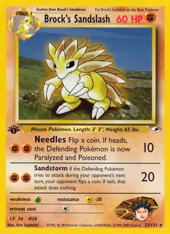 Brock's Sandslash, Gym Heroes Nº 23 Normal