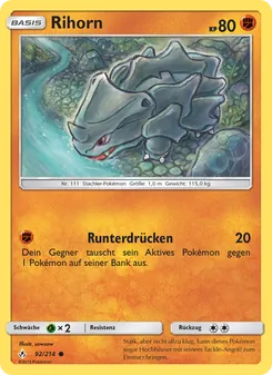 Rihorn, Kräfte im Einklang Nº 92 Normal