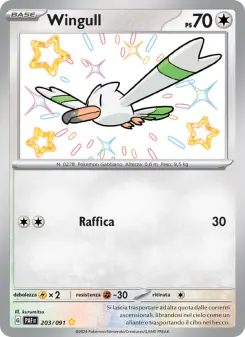 Wingull, Destino di Paldea No. 203 Holo