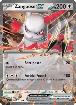 Zangoose-ex, Ascesa Eroica No. 167 Holo