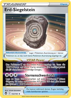 Erd-Siegelstein, Silberne Sturmwinde Nº 154 Holo