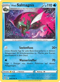 Hisui-Salmagnis, Verlorener Ursprung Nº 045 Reverse