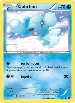 Cubchoo, Próximos Destinos No. 36 Normal