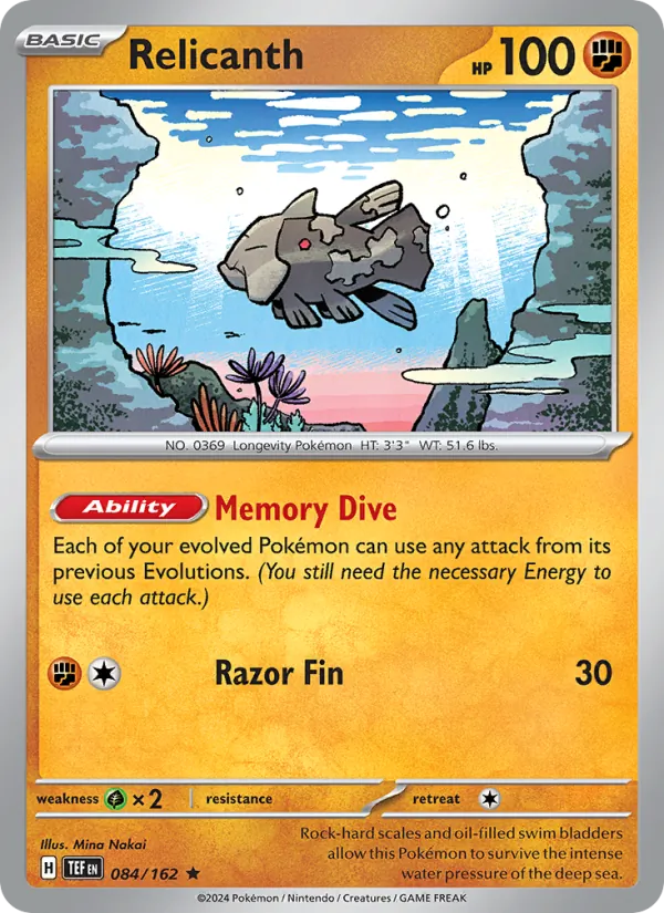 Relicanth, Temporal Forces No. 084