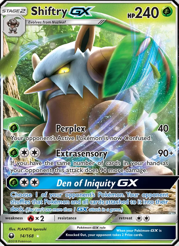 Shiftry GX, Celestial Storm No. 14
