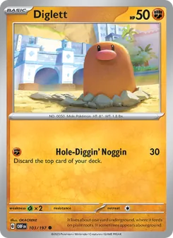 Diglett, Obsidian Flames No. 103 Normal