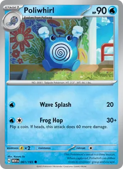 Poliwhirl, 151 Nº 061 Normal