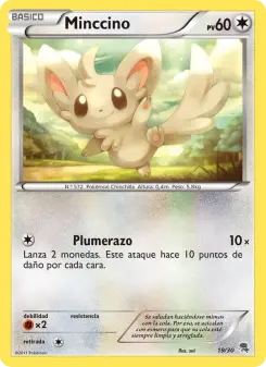 Minccino, Kit de Entrenador XY (Pikachu Enmascarada) No. 19 Normal