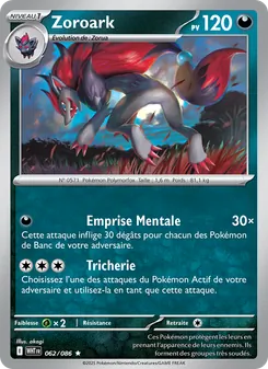 Zoroark, Flamme Blanche No. 062 Holo
