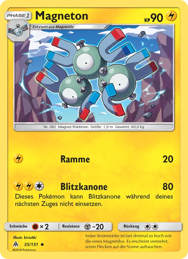 Magneton, Grauen Der Lichtfinsternis No. 35