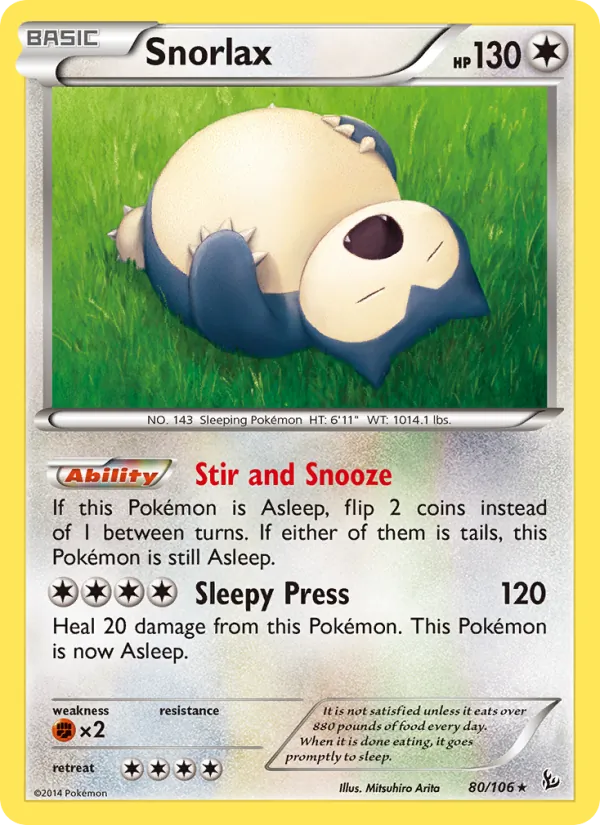 Snorlax, Flashfire No. 80