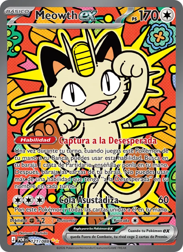 Meowth ex, Equilibrio Perfecto No. 121