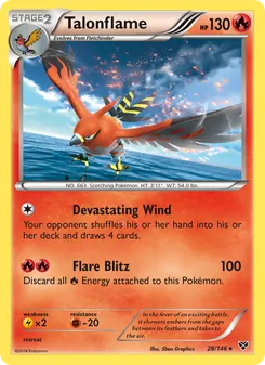 Talonflame, XY No. 28 Normal