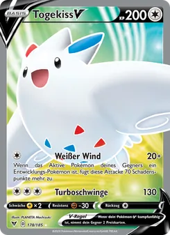 Togekiss V, Farbenschock Nº 178 Holo