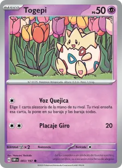Togepi, Llamas Obsidianas No. 083 Normal