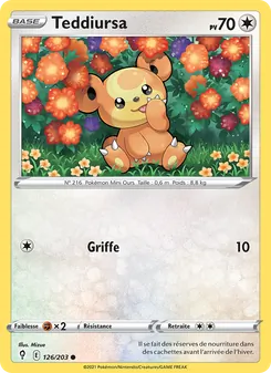 Teddiursa, Évolution Céleste No. 126 Normal