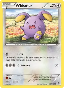 Whismur, Uragano Plasma Nº 105 Normal
