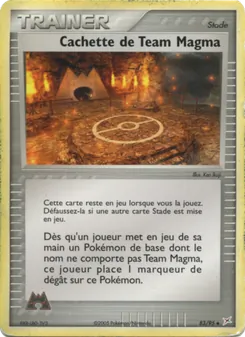 Cachette de Team Magma, EX Team Magma vs Team Aqua Nº 83 Normal