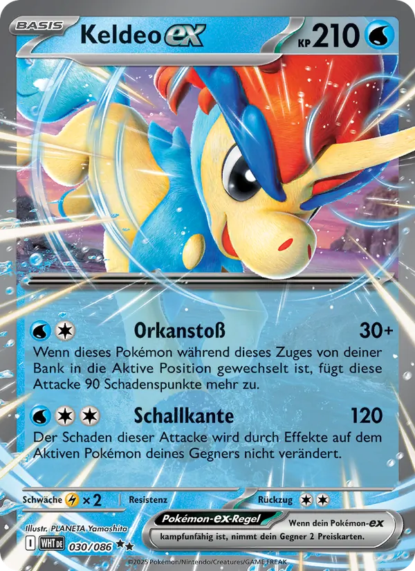 Keldeo-ex, Weiße Flammen Nº 030