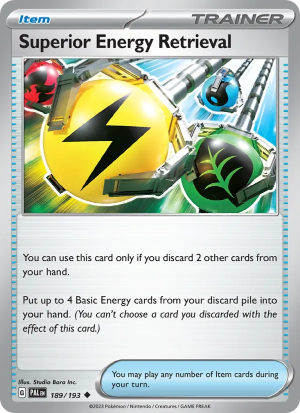 Superior Energy Retrieval, Paldea Evolved No. 189