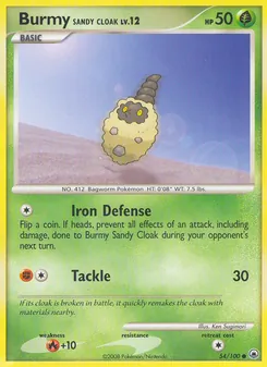 Burmy Sandy Cloak, Majestic Dawn No. 54 Normal