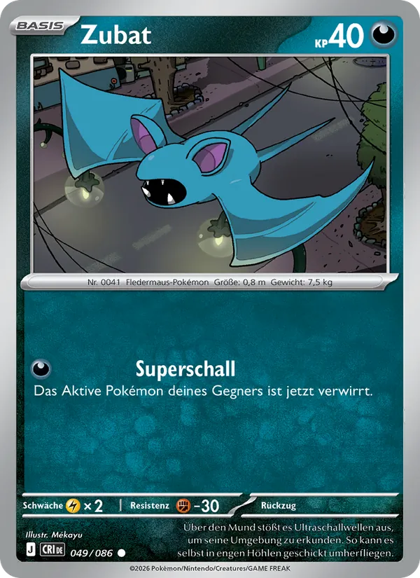 Zubat, Wachsendes Chaos Nº 049