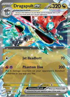 Dragapult ex, Twilight Masquerade No. 130 Holo
