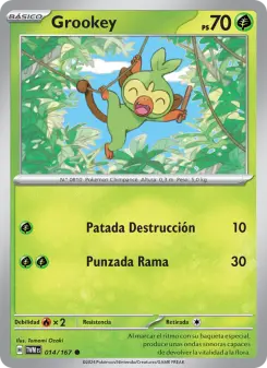 Grookey, Mascarada Crepuscular No. 014 Normal
