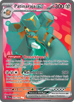 Patinaraja-ex, Entwicklungen in Paldea Nº 245 Holo