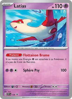 Latias, SVP Black Star Promos Nº 139 Holo