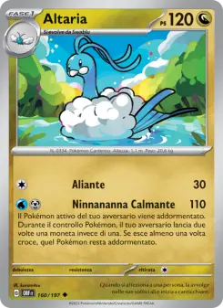 Altaria, Ossidiana Infuocata Nº 160 Normal