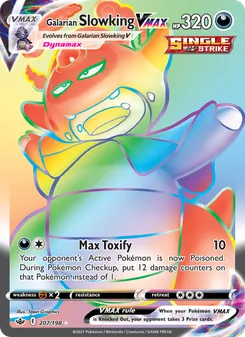 Galarian Slowking VMAX, Chilling Reign Nº 207 Holo