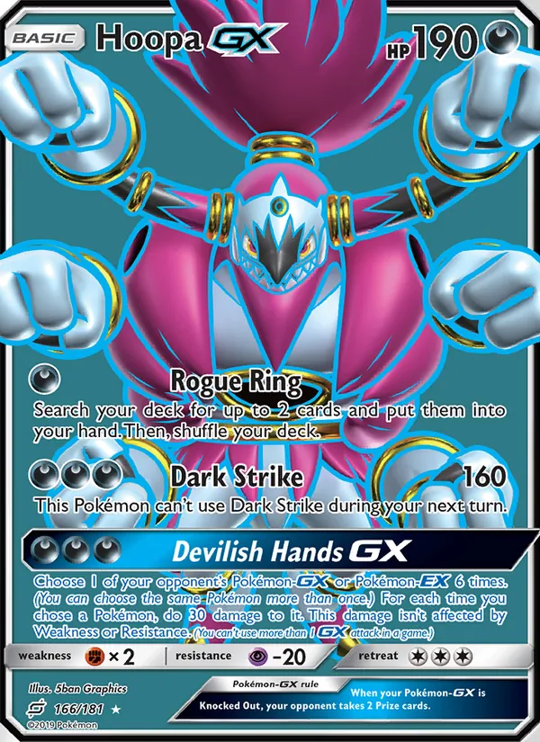 Hoopa GX, Team Up No. 166