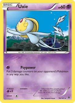 Uxie, Plasma Blast No. 36 Normal