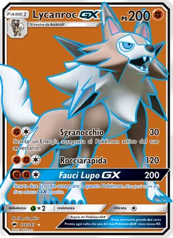Lycanroc GX, Ombre Infuocate Nº 136 Holo