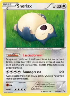 Snorlax, Fuoco Infernale No. 80 Normal