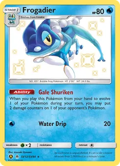 Frogadier, Hidden Fates Shiny Vault Nº SV12 Normal